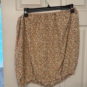 Floral Cream Skirt